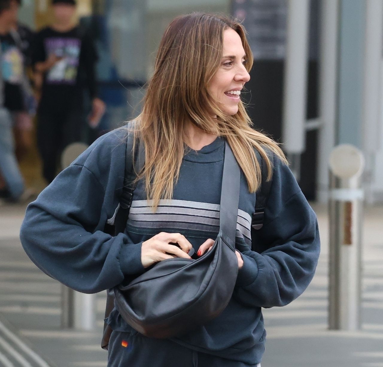 Melanie Chisholm Arriving at Perth Airport5